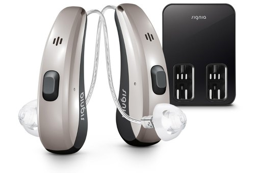 signia Pure Charge&Go 7Nx Digital hearing Aid, No of Channel-48, Product Placement-RIC